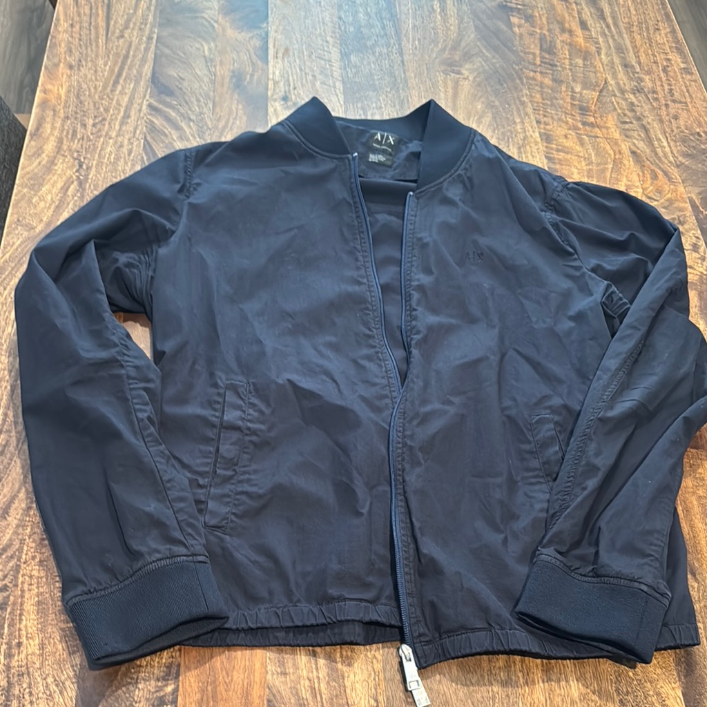 Used Menâs A/X Armani Exchange Dark Blue Jacket Xl